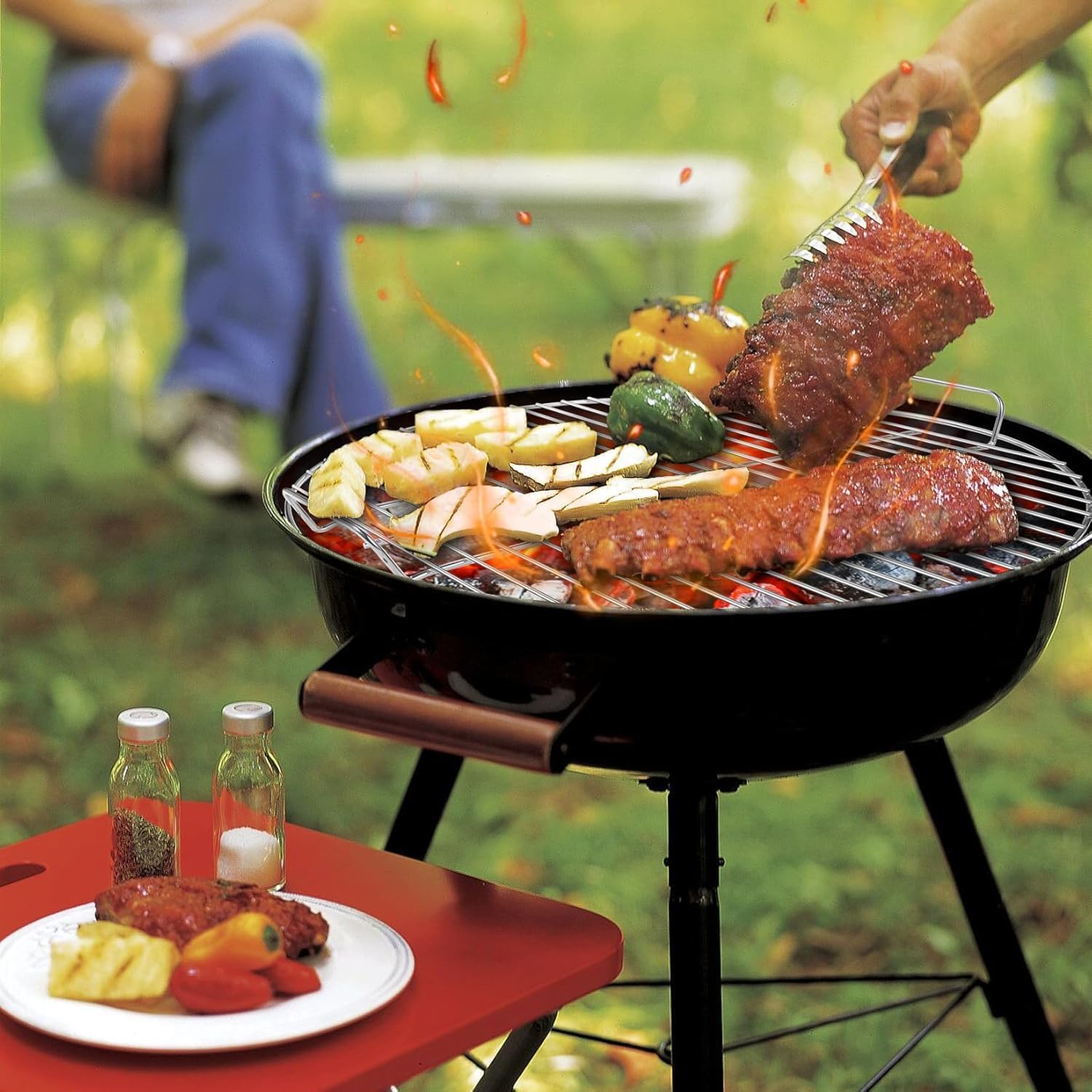 Coolbird Replacement Cooking Grate with 22-1/2-Inch One-Touch Cleaning System Kit